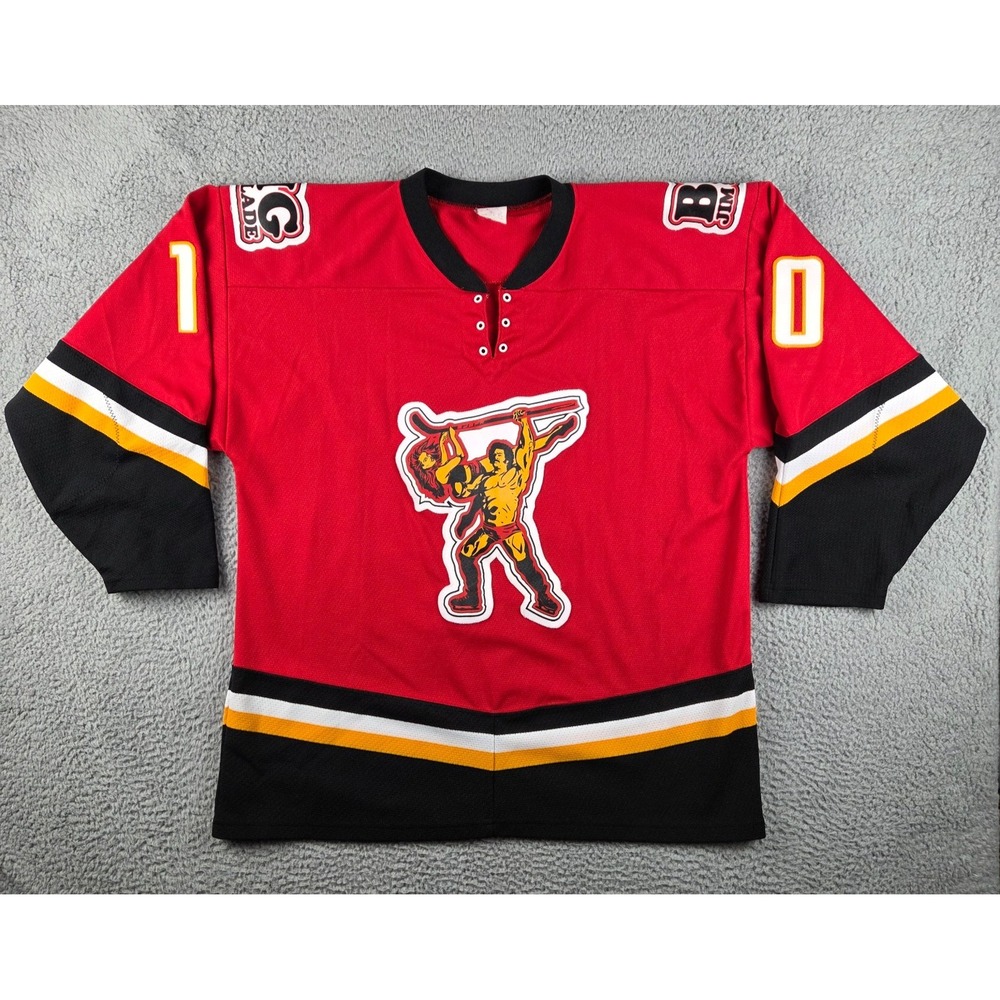 Big Jim Slade Hockey Jersey Mens Large Red Adult League